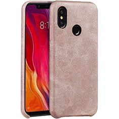 Handyhülle Hülle Luxus Leder Schutzhülle für Xiaomi Mi 8 Rosegold