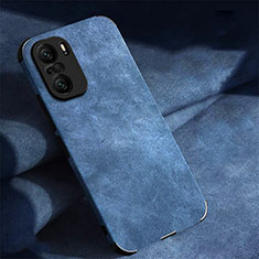 Handyhülle Hülle Luxus Leder Schutzhülle für Xiaomi Poco F3 5G Blau