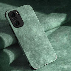 Handyhülle Hülle Luxus Leder Schutzhülle für Xiaomi Poco F3 5G Grün