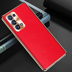 Handyhülle Hülle Luxus Leder Schutzhülle GS1 für Oppo Reno6 Pro 5G Rot