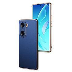 Handyhülle Hülle Luxus Leder Schutzhülle GS2 für Huawei Honor 60 Pro 5G Blau