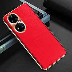 Handyhülle Hülle Luxus Leder Schutzhülle GS3 für Huawei P50 Rot