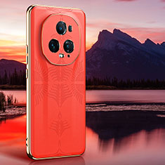 Handyhülle Hülle Luxus Leder Schutzhülle GS4 für Huawei Honor Magic5 Ultimate 5G Orange