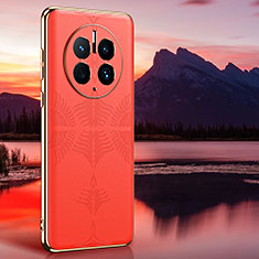 Handyhülle Hülle Luxus Leder Schutzhülle GS4 für Huawei Mate 50 Pro Orange