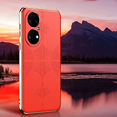 Handyhülle Hülle Luxus Leder Schutzhülle GS4 für Huawei P50 Pro Orange