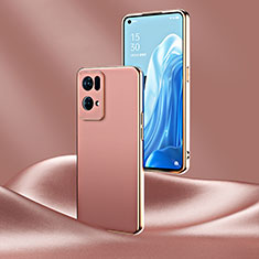 Handyhülle Hülle Luxus Leder Schutzhülle GS4 für Oppo Reno7 Pro 5G Rosa