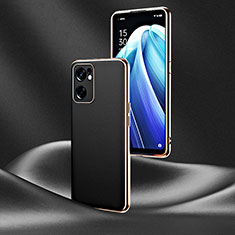 Handyhülle Hülle Luxus Leder Schutzhülle GS4 für Oppo Reno7 SE 5G Schwarz