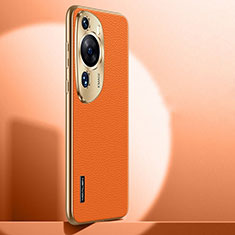 Handyhülle Hülle Luxus Leder Schutzhülle JB1 für Huawei P60 Art Orange