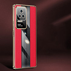 Handyhülle Hülle Luxus Leder Schutzhülle JB1 für Xiaomi Poco F4 5G Rot