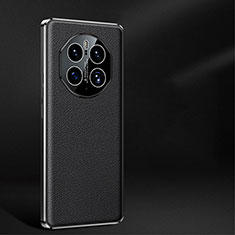 Handyhülle Hülle Luxus Leder Schutzhülle JB2 für Huawei Mate 50 Pro Schwarz