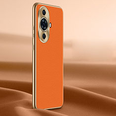 Handyhülle Hülle Luxus Leder Schutzhülle JB2 für Huawei Nova 11 Orange