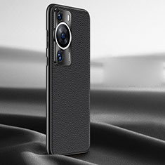 Handyhülle Hülle Luxus Leder Schutzhülle JB2 für Huawei P60 Pro Schwarz