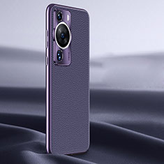 Handyhülle Hülle Luxus Leder Schutzhülle JB2 für Huawei P60 Pro Violett