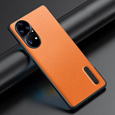 Handyhülle Hülle Luxus Leder Schutzhülle JB3 für Huawei P50 Orange