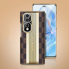 Handyhülle Hülle Luxus Leder Schutzhülle JB4 für Huawei Honor 80 Pro Flat 5G Braun