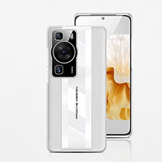 Handyhülle Hülle Luxus Leder Schutzhülle JB5 für Huawei P60 Pro Weiß