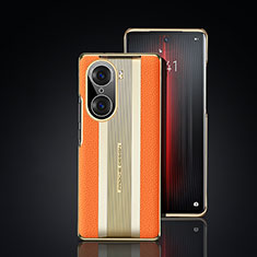 Handyhülle Hülle Luxus Leder Schutzhülle JB6 für Huawei Honor 60 5G Orange