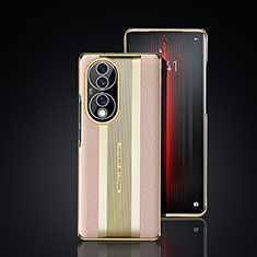 Handyhülle Hülle Luxus Leder Schutzhülle JB6 für Huawei Honor 70 5G Gold