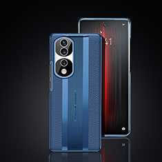 Handyhülle Hülle Luxus Leder Schutzhülle JB6 für Huawei Honor 70 Pro 5G Blau