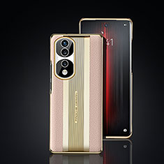 Handyhülle Hülle Luxus Leder Schutzhülle JB6 für Huawei Honor 70 Pro 5G Gold