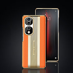 Handyhülle Hülle Luxus Leder Schutzhülle JB6 für Huawei Honor 70 Pro 5G Orange