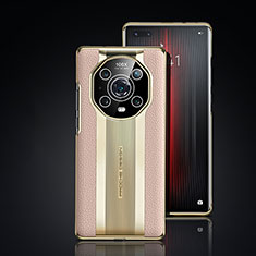 Handyhülle Hülle Luxus Leder Schutzhülle JB6 für Huawei Honor Magic4 Pro 5G Gold