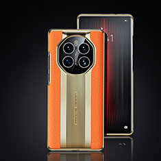 Handyhülle Hülle Luxus Leder Schutzhülle JB6 für Huawei Mate 50 Pro Orange