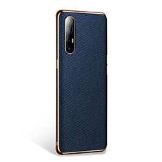 Handyhülle Hülle Luxus Leder Schutzhülle L02 für Oppo Find X2 Neo Blau