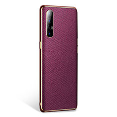 Handyhülle Hülle Luxus Leder Schutzhülle L02 für Oppo Find X2 Neo Violett