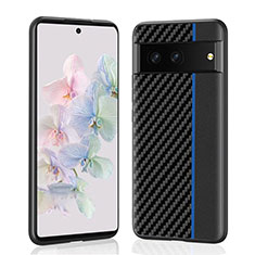 Handyhülle Hülle Luxus Leder Schutzhülle LC1 für Google Pixel 7 5G Blau