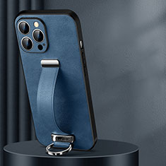 Handyhülle Hülle Luxus Leder Schutzhülle LD1 für Apple iPhone 14 Pro Max Blau