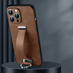 Handyhülle Hülle Luxus Leder Schutzhülle LD1 für Apple iPhone 14 Pro Max Braun