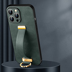 Handyhülle Hülle Luxus Leder Schutzhülle LD1 für Apple iPhone 14 Pro Max Grün