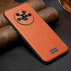 Handyhülle Hülle Luxus Leder Schutzhülle LD1 für Huawei Honor Magic4 5G Orange