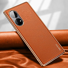 Handyhülle Hülle Luxus Leder Schutzhülle LD1 für Huawei P50 Orange