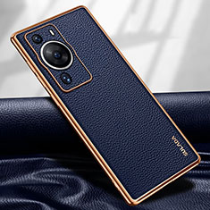 Handyhülle Hülle Luxus Leder Schutzhülle LD1 für Huawei P60 Pro Blau