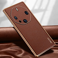 Handyhülle Hülle Luxus Leder Schutzhülle LD2 für Huawei Mate 60 RS Ultimate Braun