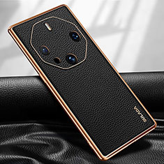 Handyhülle Hülle Luxus Leder Schutzhülle LD2 für Huawei Mate 60 RS Ultimate Schwarz