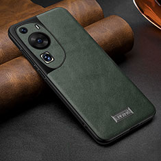 Handyhülle Hülle Luxus Leder Schutzhülle LD2 für Huawei P60 Art Grün