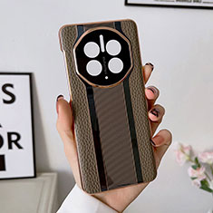 Handyhülle Hülle Luxus Leder Schutzhülle LF1 für Huawei Mate 50 Pro Braun