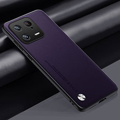 Handyhülle Hülle Luxus Leder Schutzhülle LS1 für Xiaomi Mi 13 5G Violett