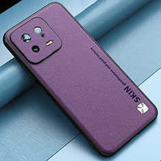 Handyhülle Hülle Luxus Leder Schutzhülle LS2 für Xiaomi Mi 13 5G Violett