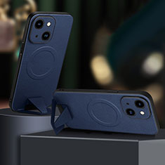 Handyhülle Hülle Luxus Leder Schutzhülle mit Mag-Safe Magnetic Magnetisch für Apple iPhone 13 Blau