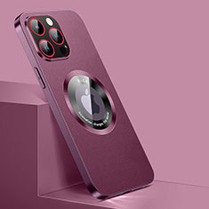 Handyhülle Hülle Luxus Leder Schutzhülle mit Mag-Safe Magnetic Magnetisch für Apple iPhone 13 Pro Max Rot