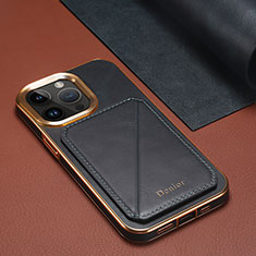 Handyhülle Hülle Luxus Leder Schutzhülle MT1 für Apple iPhone 14 Pro Max Blau