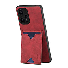 Handyhülle Hülle Luxus Leder Schutzhülle MT1 für Xiaomi Poco F5 5G Rot