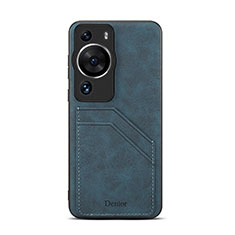 Handyhülle Hülle Luxus Leder Schutzhülle MT3 für Huawei P60 Pro Blau