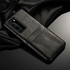 Handyhülle Hülle Luxus Leder Schutzhülle N06 für Huawei P40 Pro Schwarz