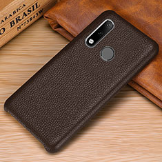 Handyhülle Hülle Luxus Leder Schutzhülle P01 für Huawei P30 Lite New Edition Braun