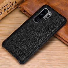Handyhülle Hülle Luxus Leder Schutzhülle P01 für Huawei P30 Pro New Edition Schwarz